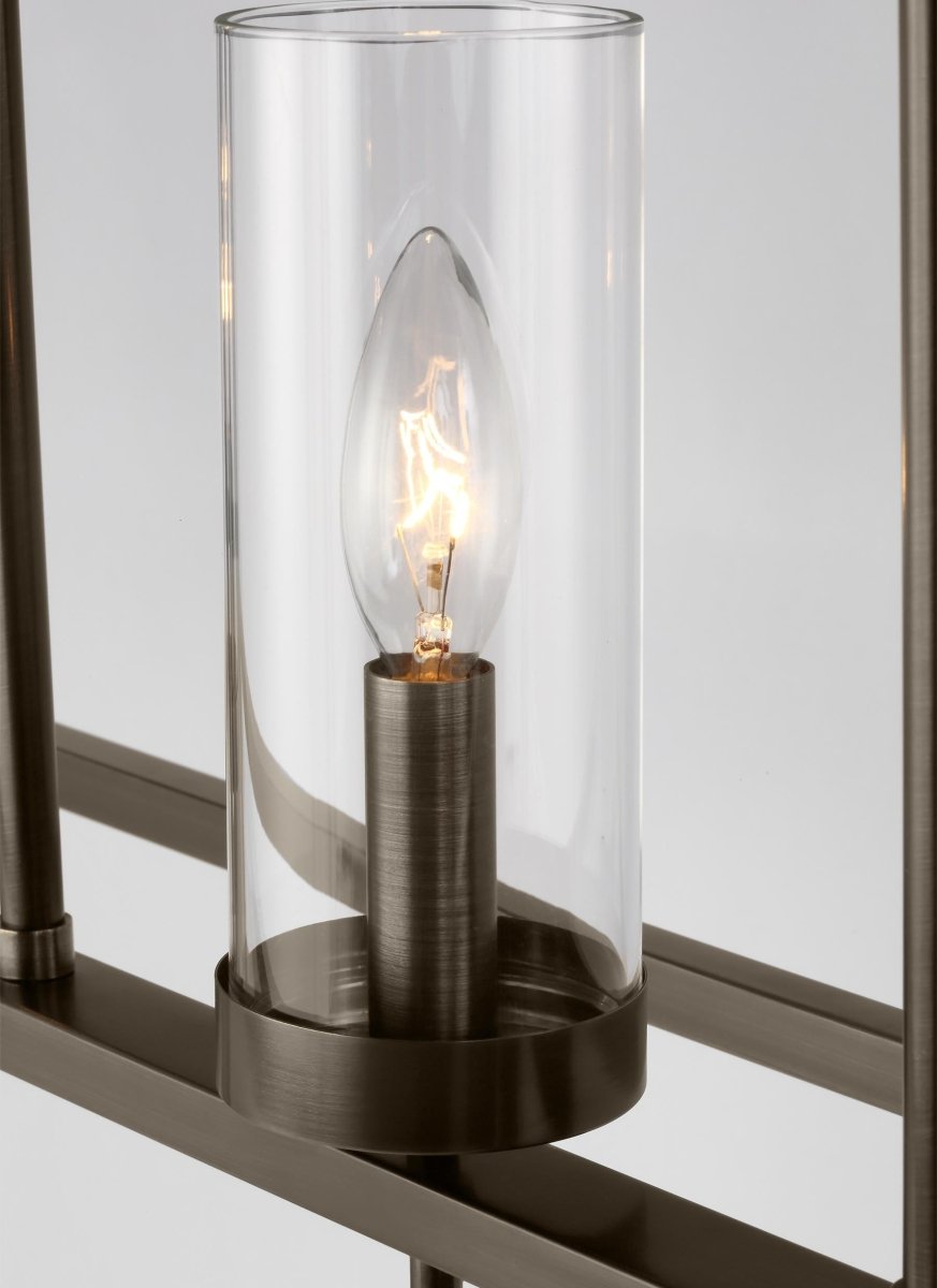Chandelier linéaire Zire - Bronze brossé bronze Ampoules DEL incluses by Visual Comfort Studio | Luminaires & cie