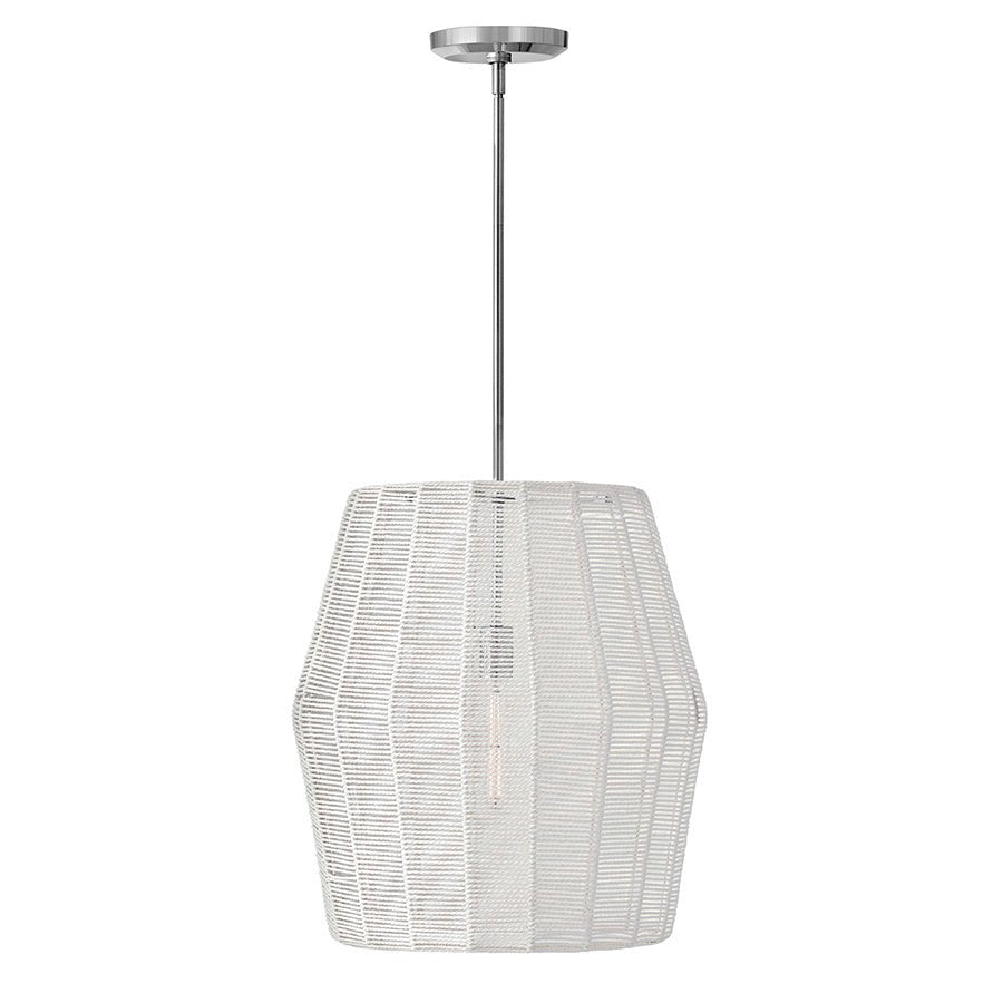 Chandelier Luca - Chrome et blanc by Hinkley | Luminaires & cie