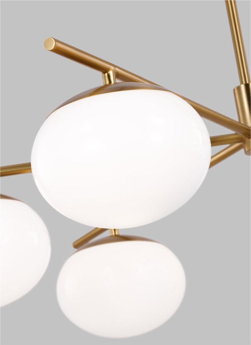 Chandelier Lune - Laiton brûlé 33 5/8" by Visual Comfort Studio | Luminaires & cie