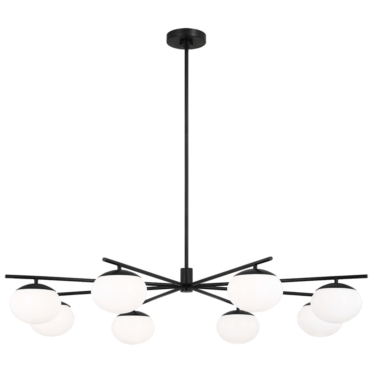 Chandelier Lune - Fer vieille 49" by Visual Comfort Studio | Luminaires & cie
