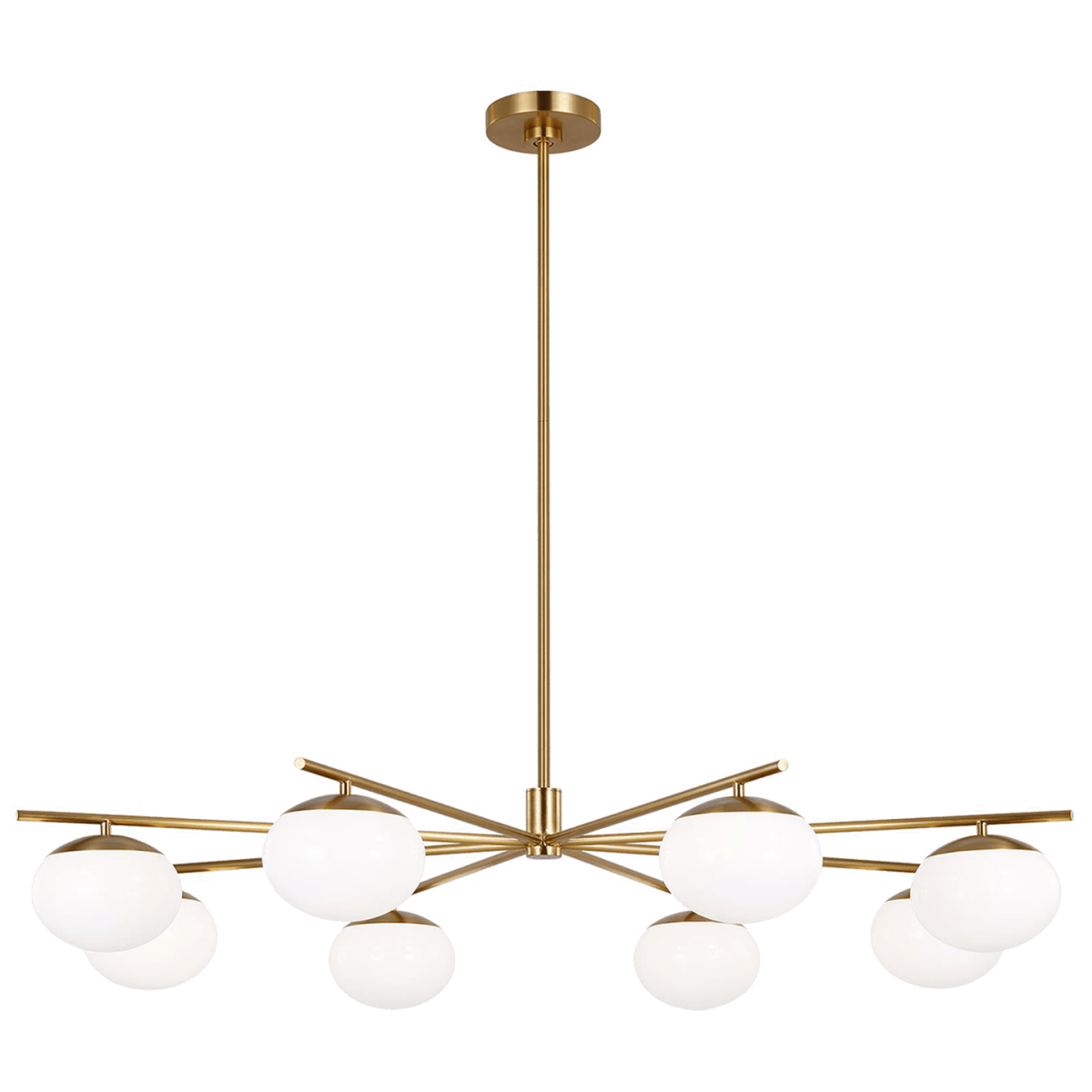 Chandelier Lune - Laiton brûlé 49" by Visual Comfort Studio | Luminaires & cie