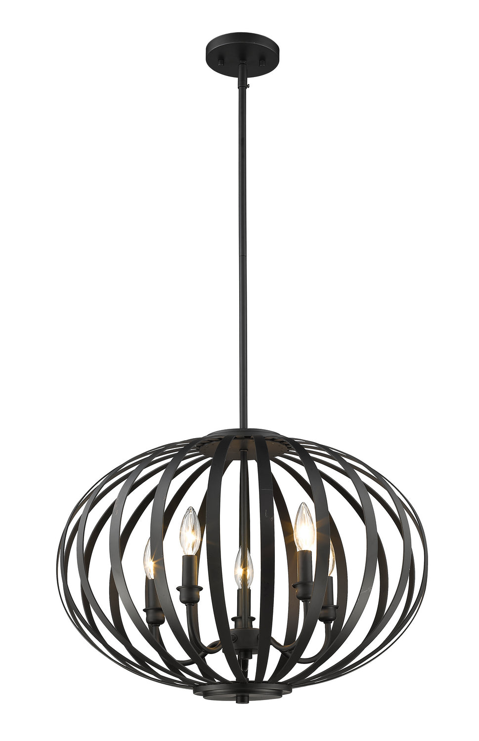 Suspension Moundou Bronze, nombre ampoules 5 – Z-Lite