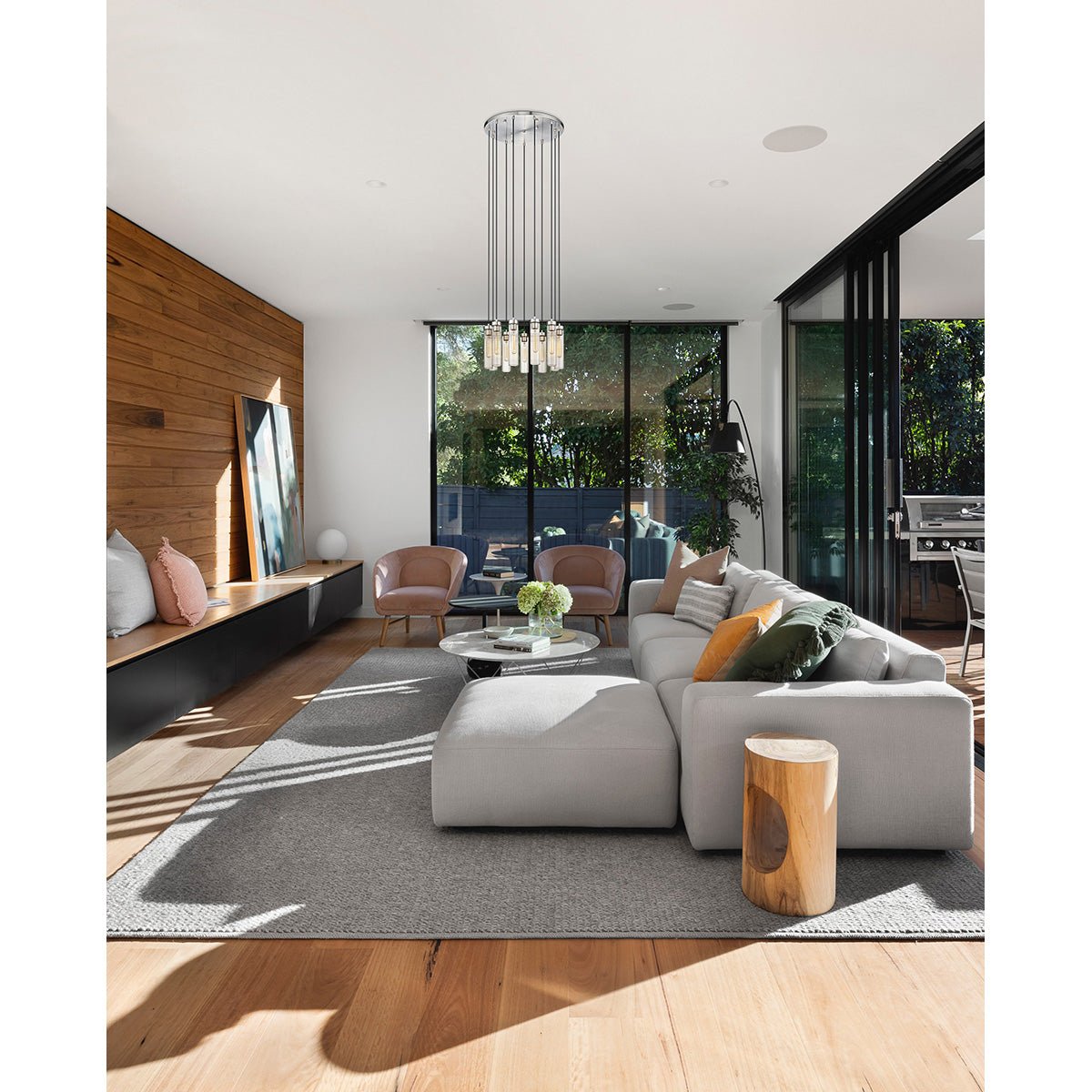 Chandelier multiple Beau - Nickel brossé 24" by Z - Lite | Luminaires & cie