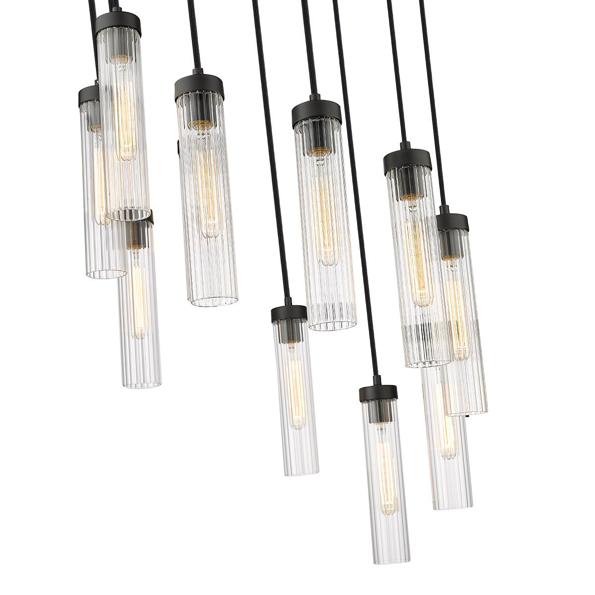 Chandelier multiple Beau - Noir mat 24" by Z - Lite | Luminaires & cie