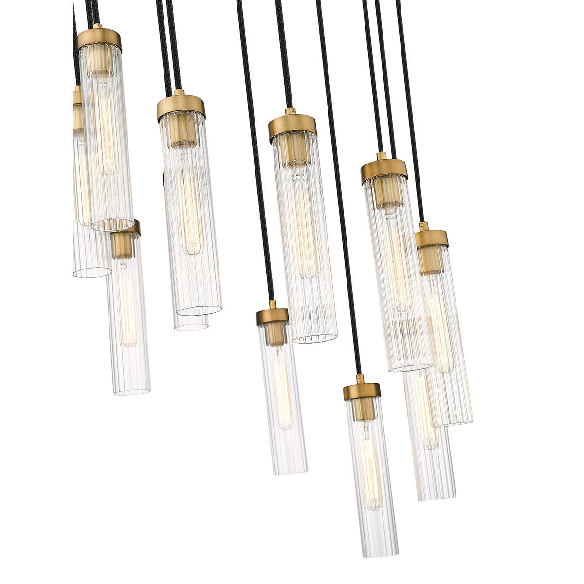 Chandelier multiple Beau - Laiton frotté 24" by Z - Lite | Luminaires & cie