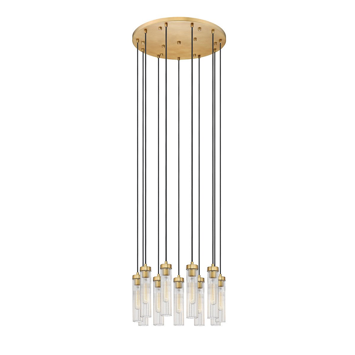 Chandelier multiple Beau - Laiton frotté 24" by Z - Lite | Luminaires & cie