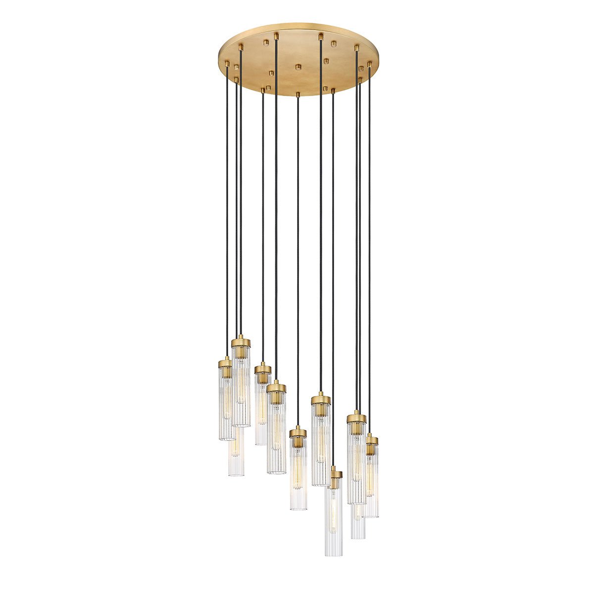 Chandelier multiple Beau - Laiton frotté 24" by Z - Lite | Luminaires & cie