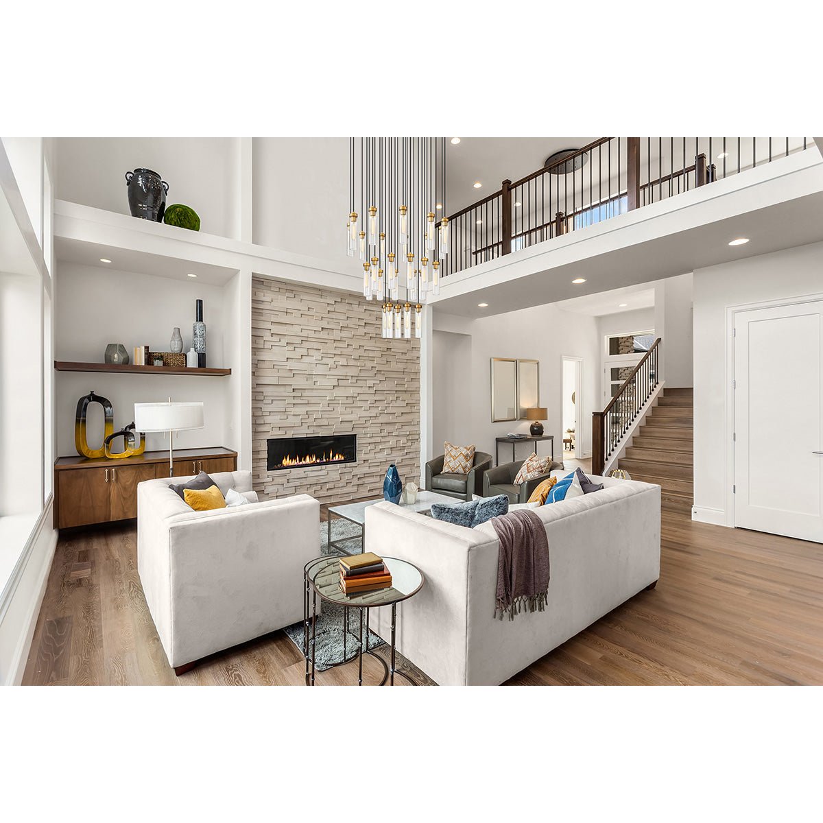 Chandelier multiple Beau - Laiton frotté 36" by Z - Lite | Luminaires & cie