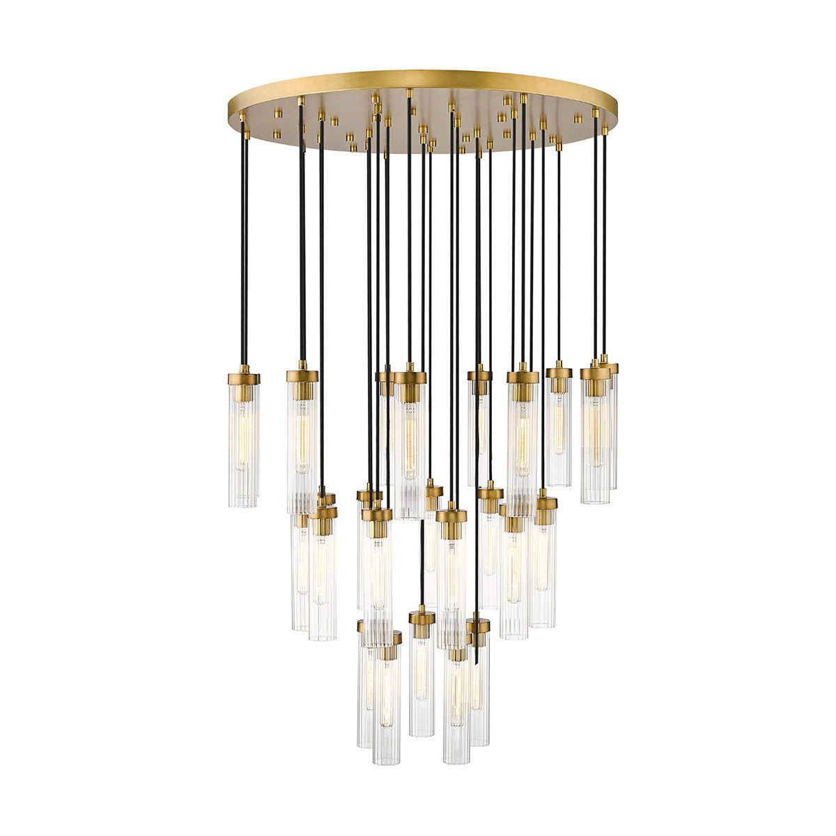 Chandelier multiple Beau - Laiton frotté 36" by Z - Lite | Luminaires & cie