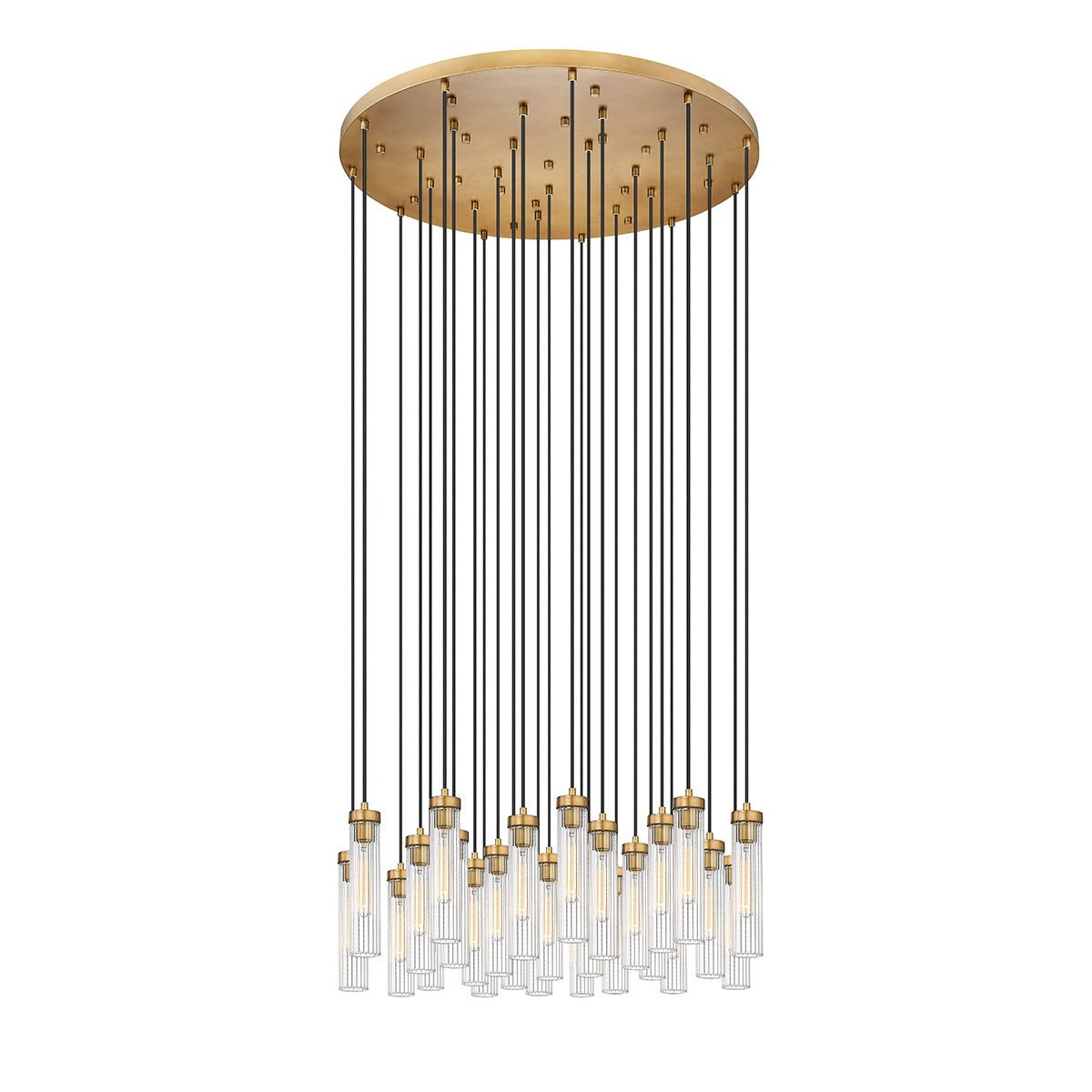 Chandelier multiple Beau - Laiton frotté 36" by Z - Lite | Luminaires & cie