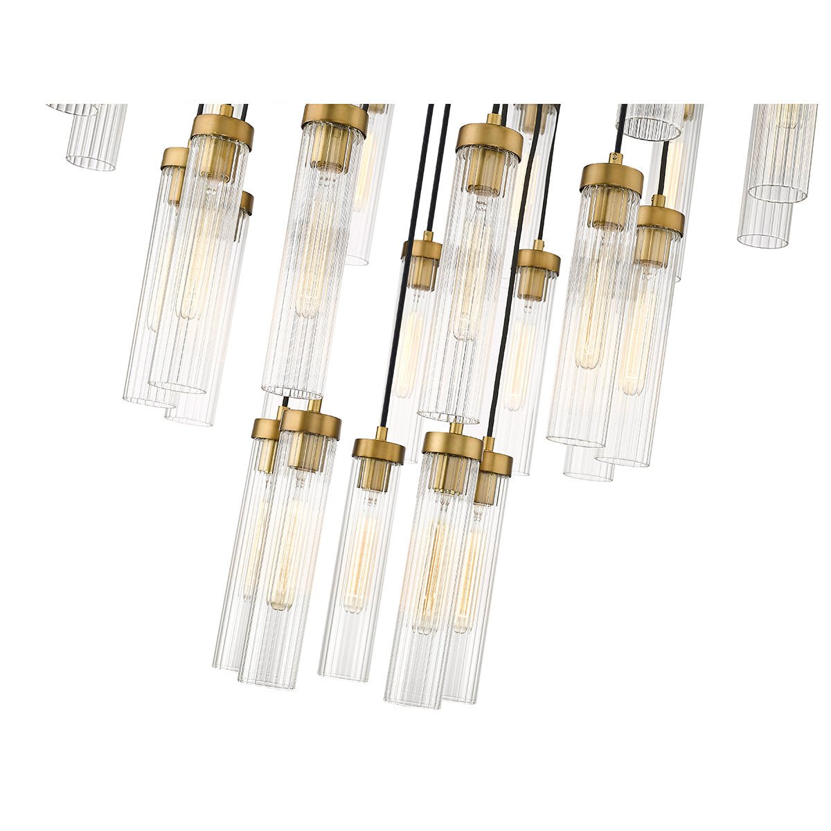 Chandelier multiple Beau - Laiton frotté 36" by Z - Lite | Luminaires & cie