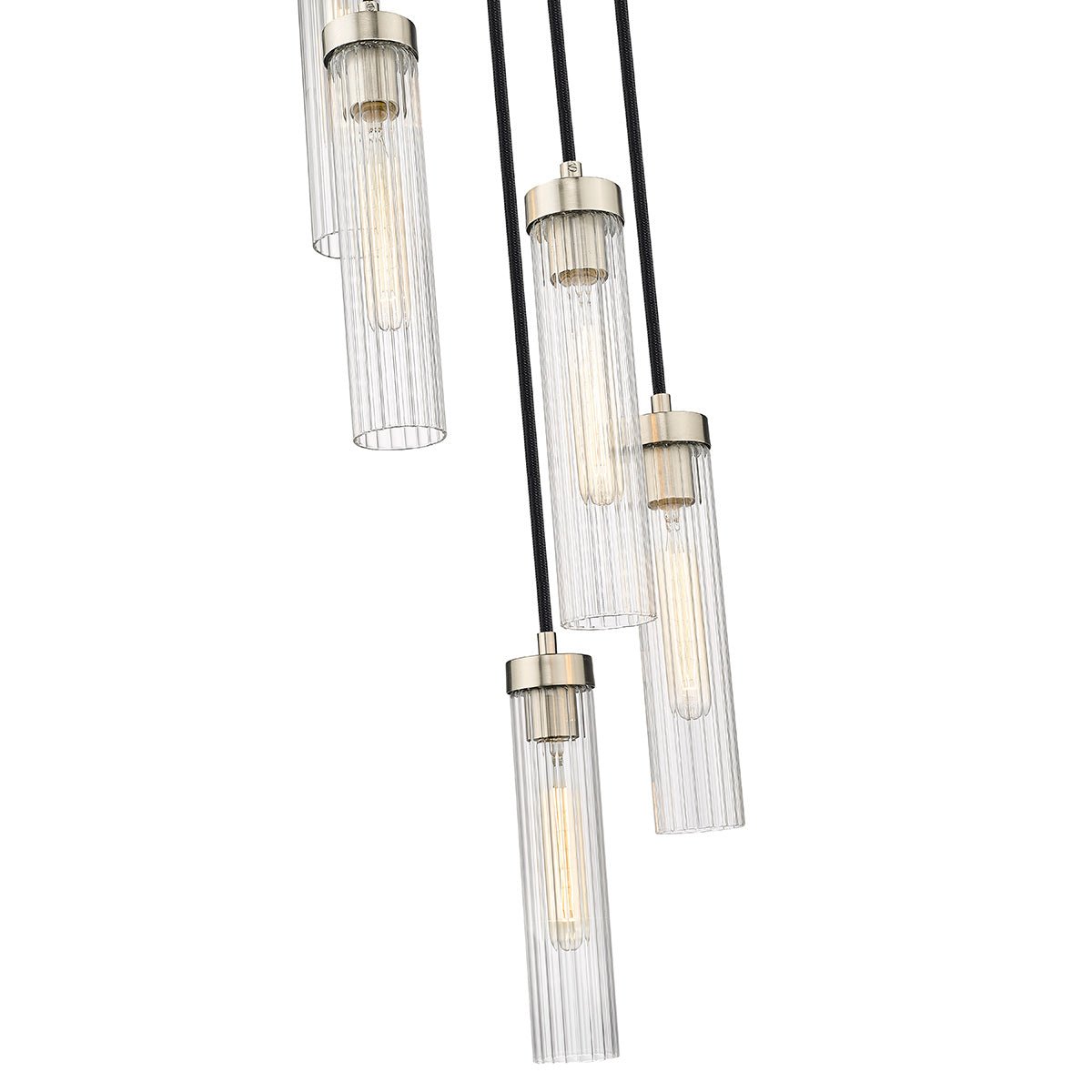 Chandelier multiple Beau - Nickel brossé 12" by Z - Lite | Luminaires & cie