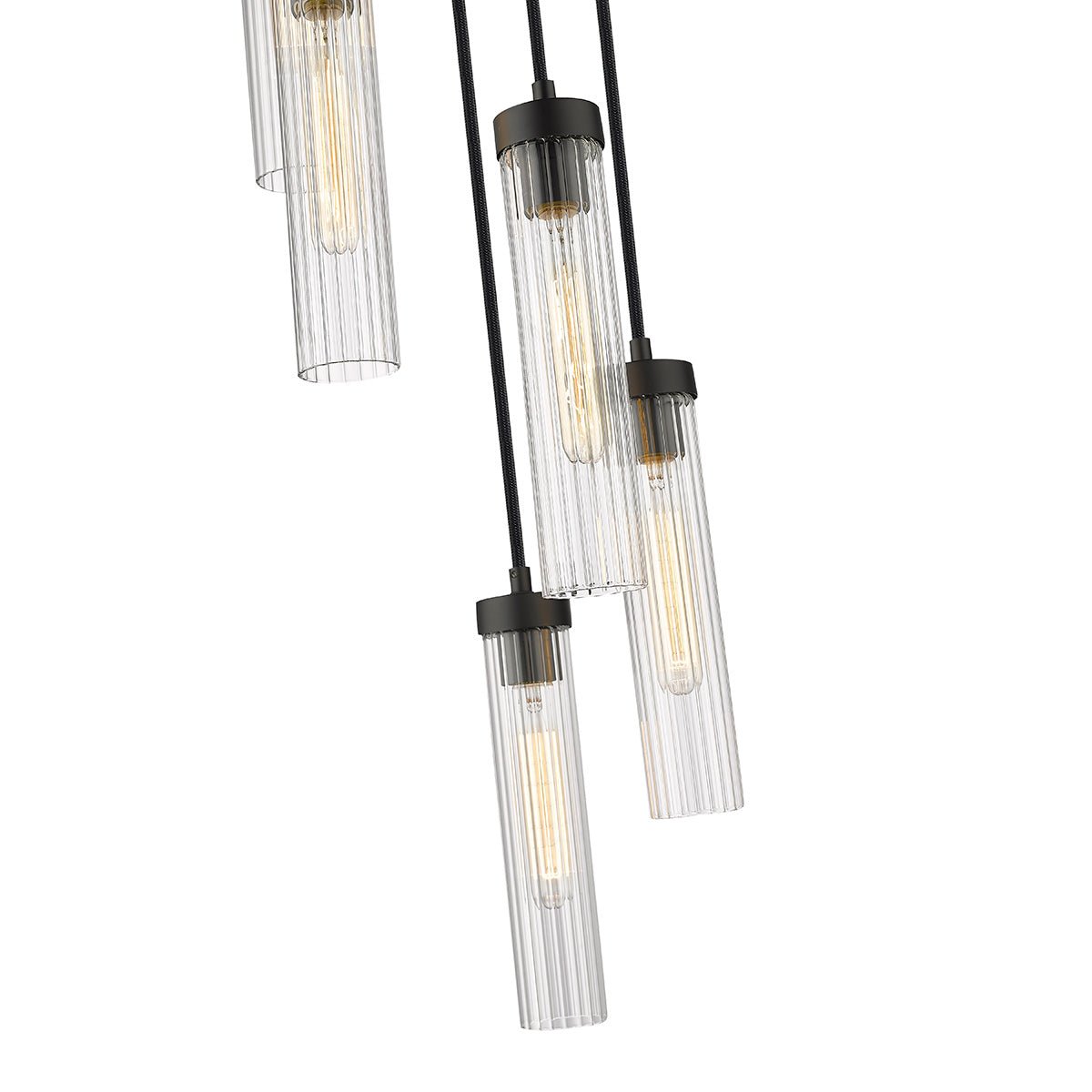 Chandelier multiple Beau - Noir mat 12" by Z - Lite | Luminaires & cie