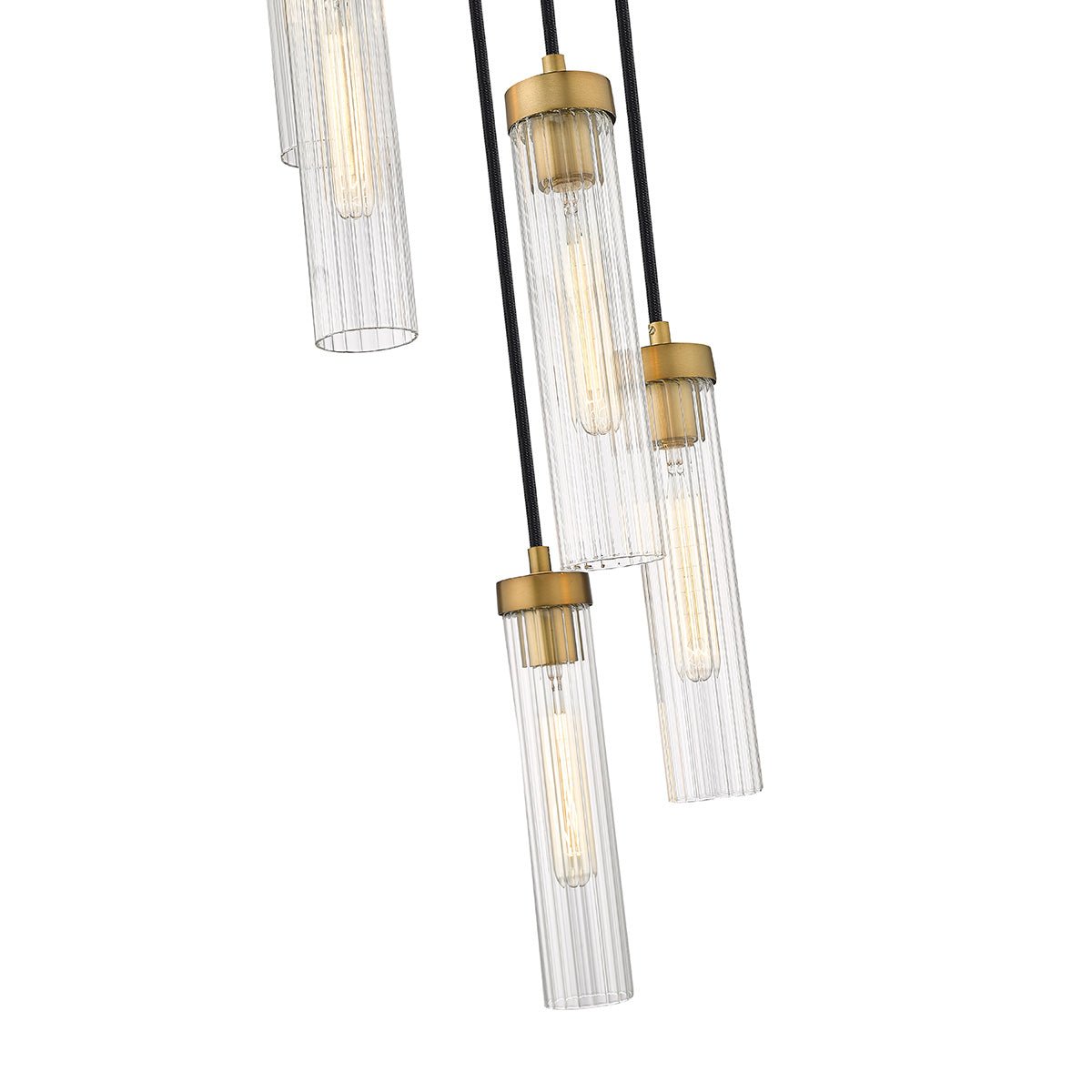 Chandelier multiple Beau - Laiton frotté 12" by Z - Lite | Luminaires & cie