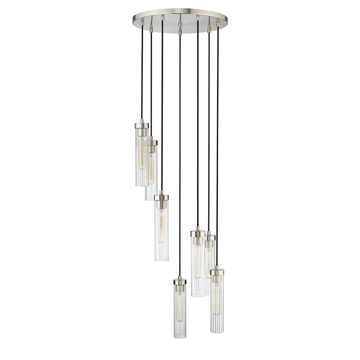 Chandelier multiple Beau - Nickel brossé 18" by Z - Lite | Luminaires & cie