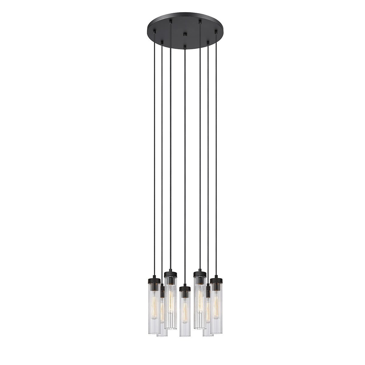 Chandelier multiple Beau - Noir mat 18" by Z - Lite | Luminaires & cie