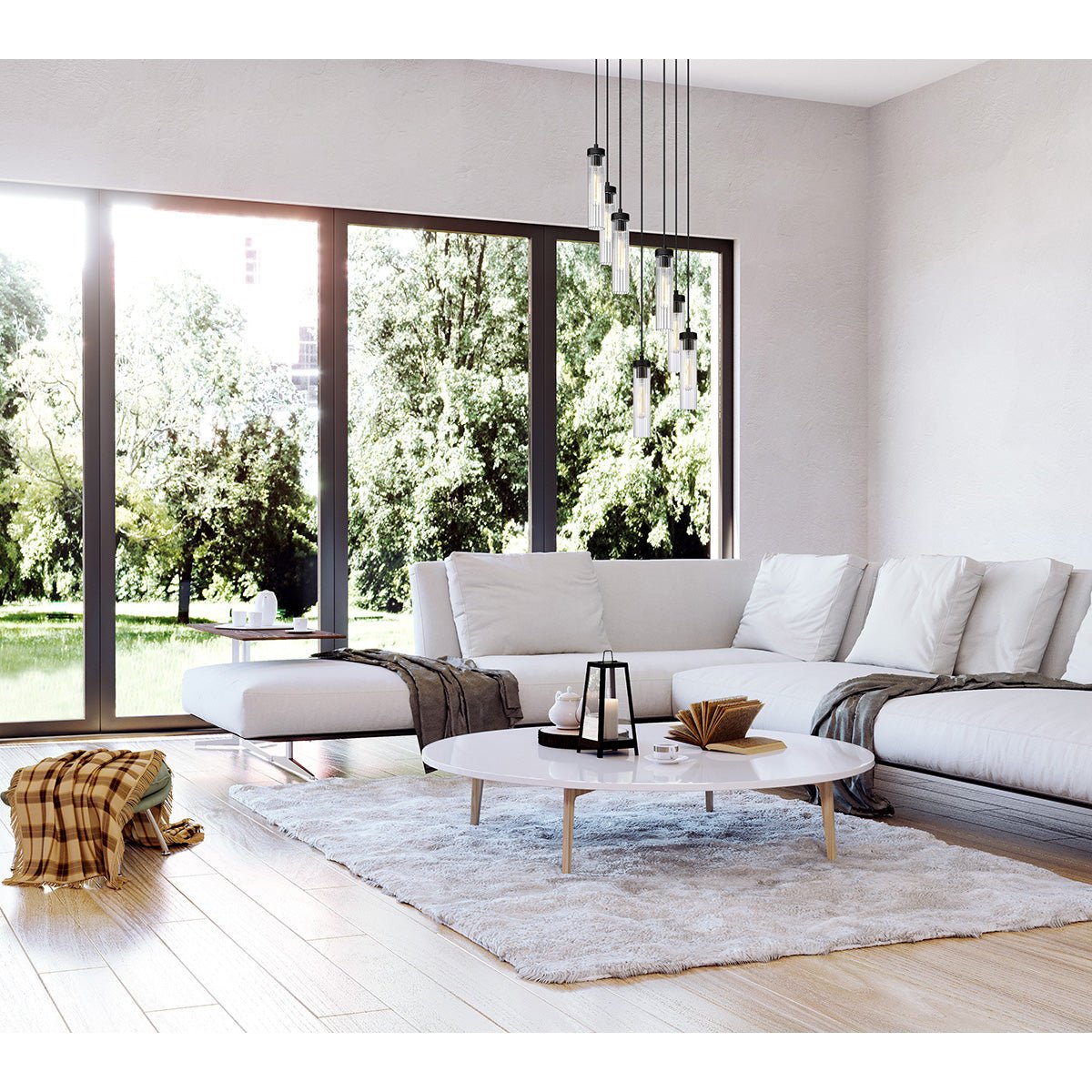 Chandelier multiple Beau - Noir mat 18" by Z - Lite | Luminaires & cie