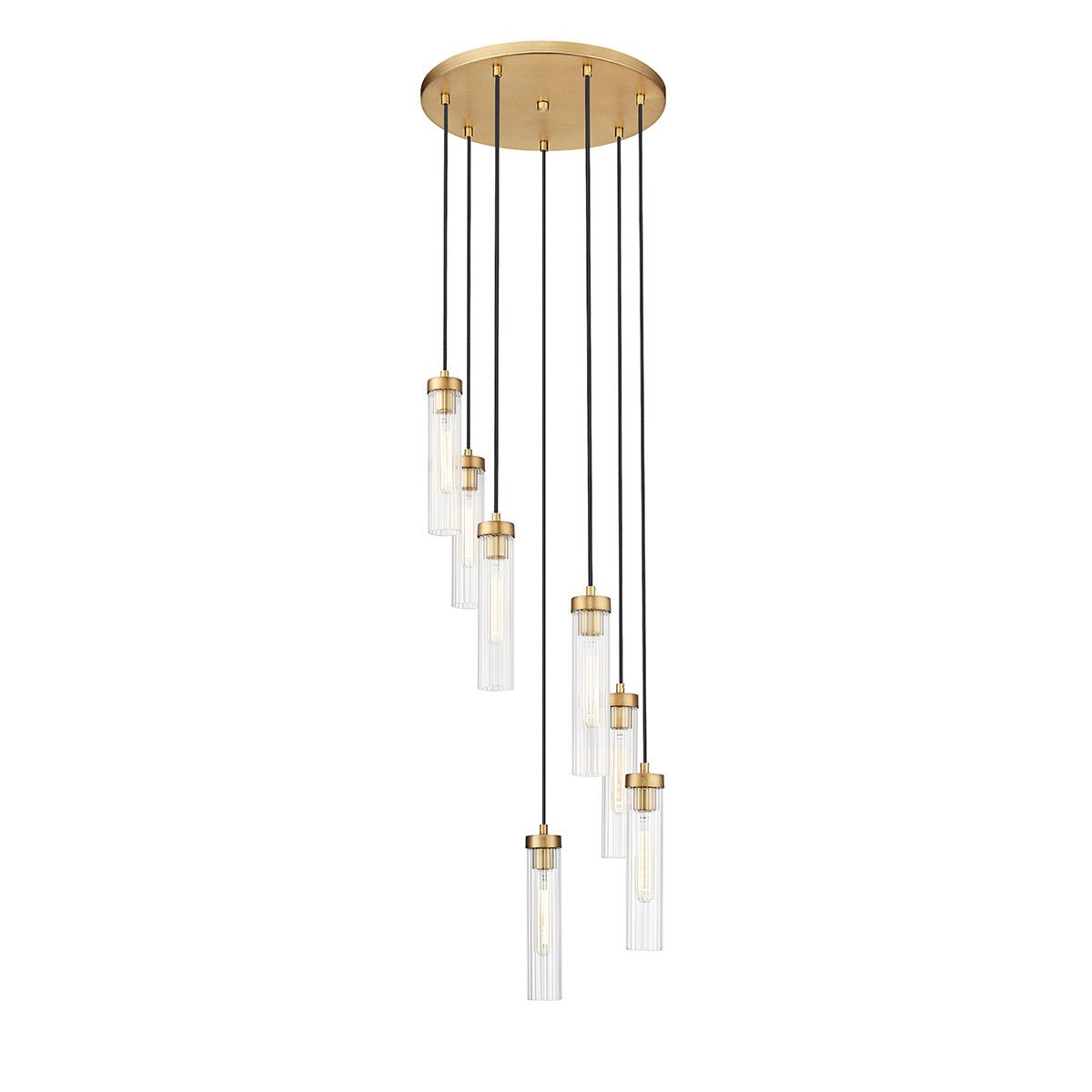 Chandelier multiple Beau - Laiton frotté 18" by Z - Lite | Luminaires & cie