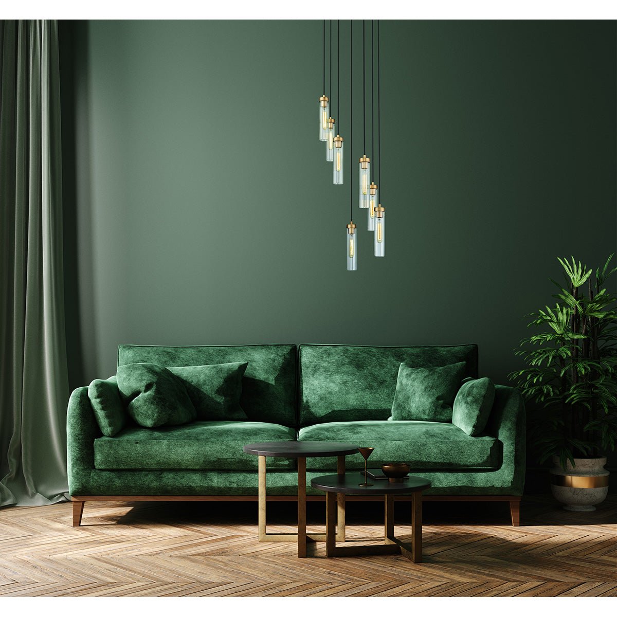Chandelier multiple Beau - Laiton frotté 18" by Z - Lite | Luminaires & cie