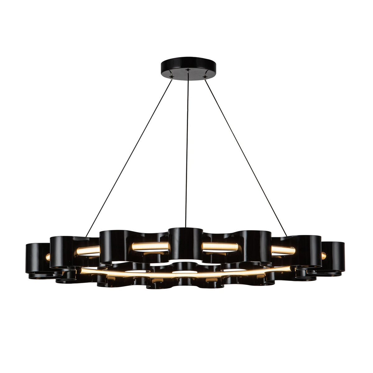 Suspension Nami Noir – vue 3
