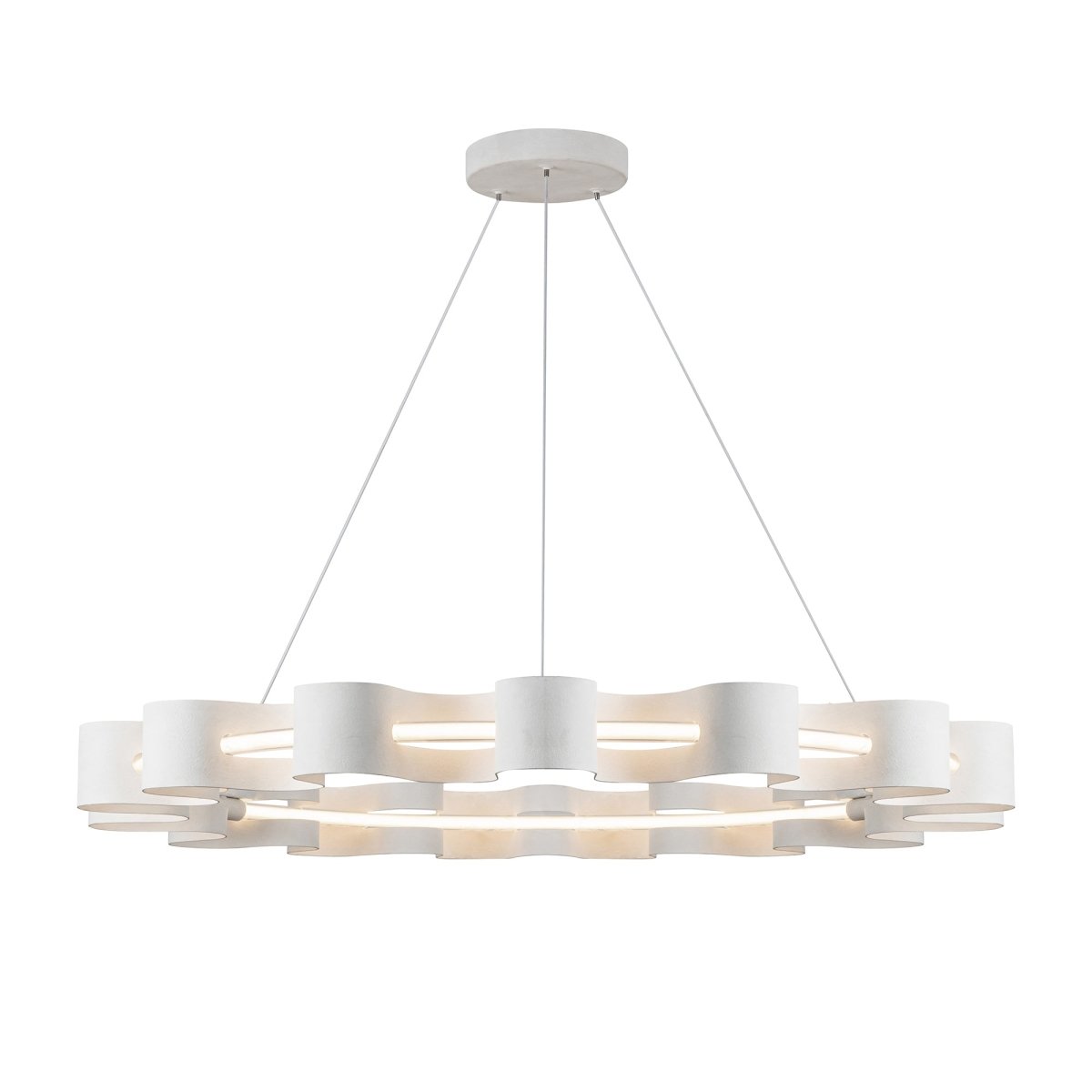 Chandelier Nami - Blanc antique by Kuzco Lighting | Luminaires & cie