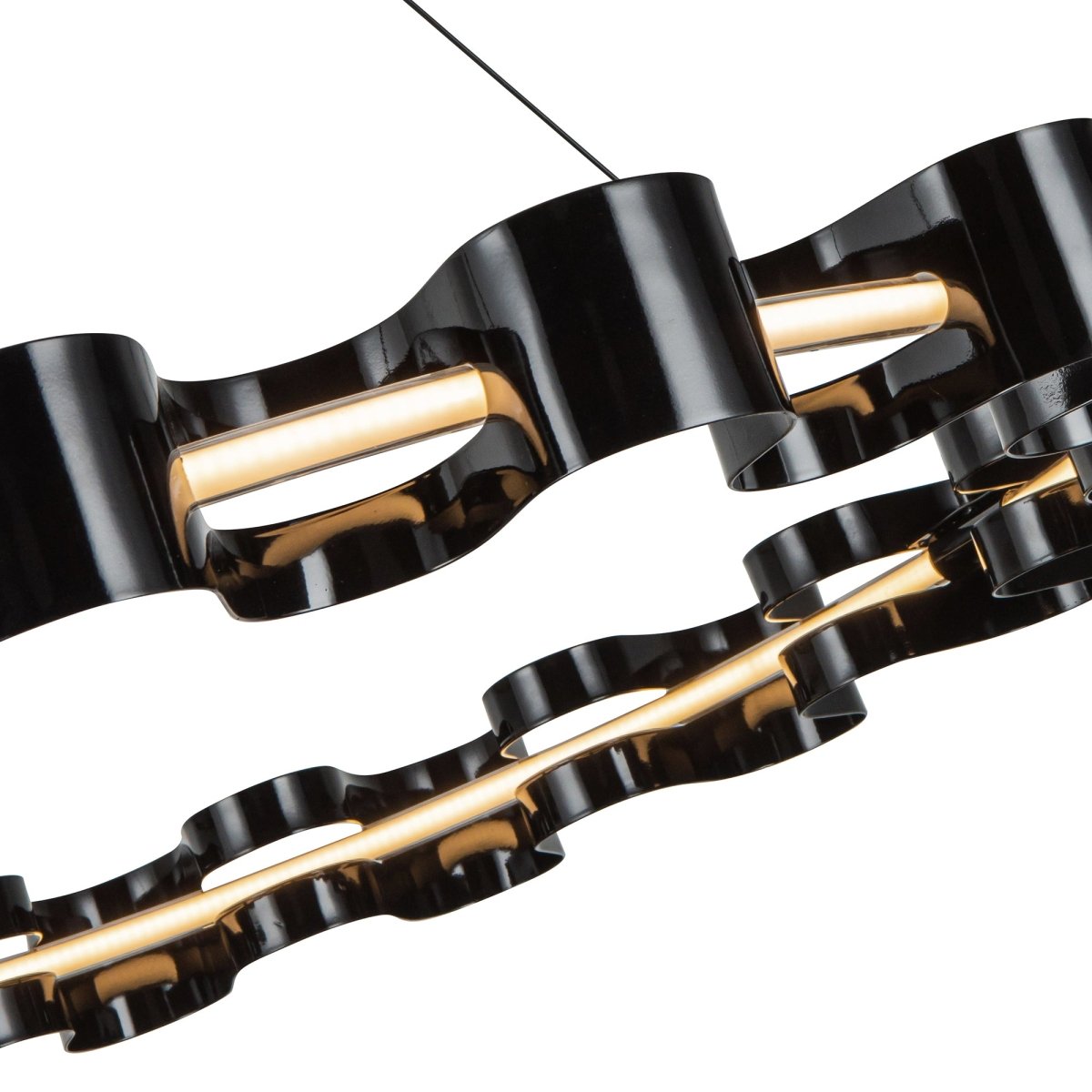 Chandelier Nami - Noir brillant by Kuzco Lighting | Luminaires & cie