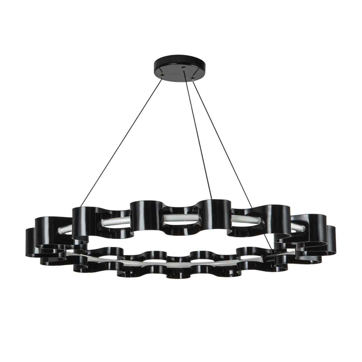 Chandelier Nami - Noir brillant by Kuzco Lighting | Luminaires & cie