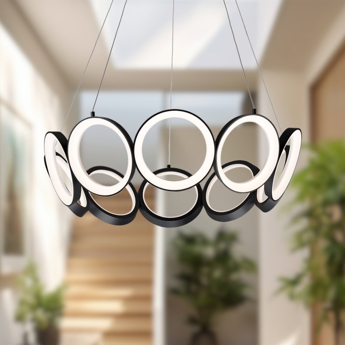 Chandelier Oros - Noir 29 1/8" by Kuzco Lighting | Luminaires & cie