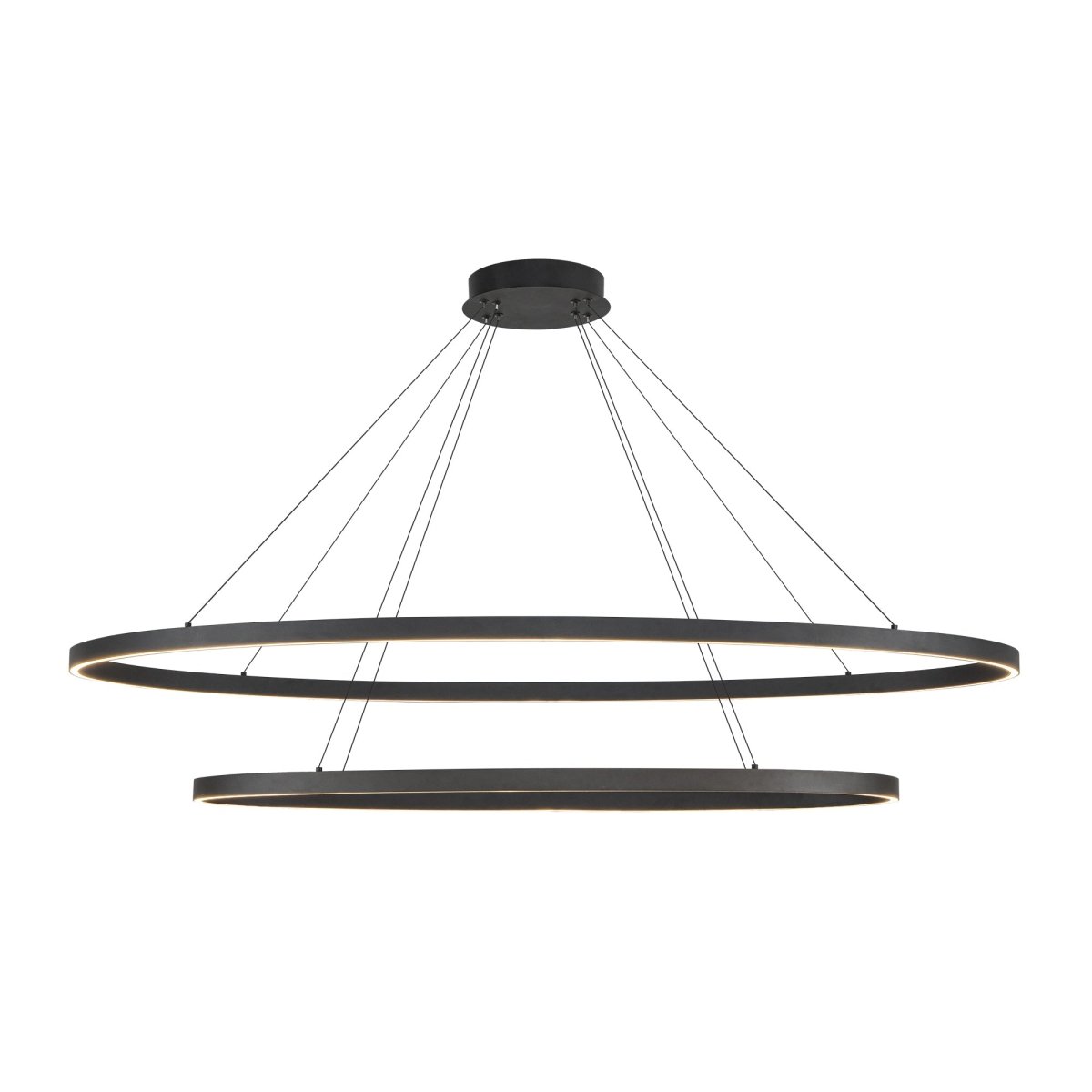 Chandelier Ovale - Noir by Kuzco Lighting | Luminaires & cie