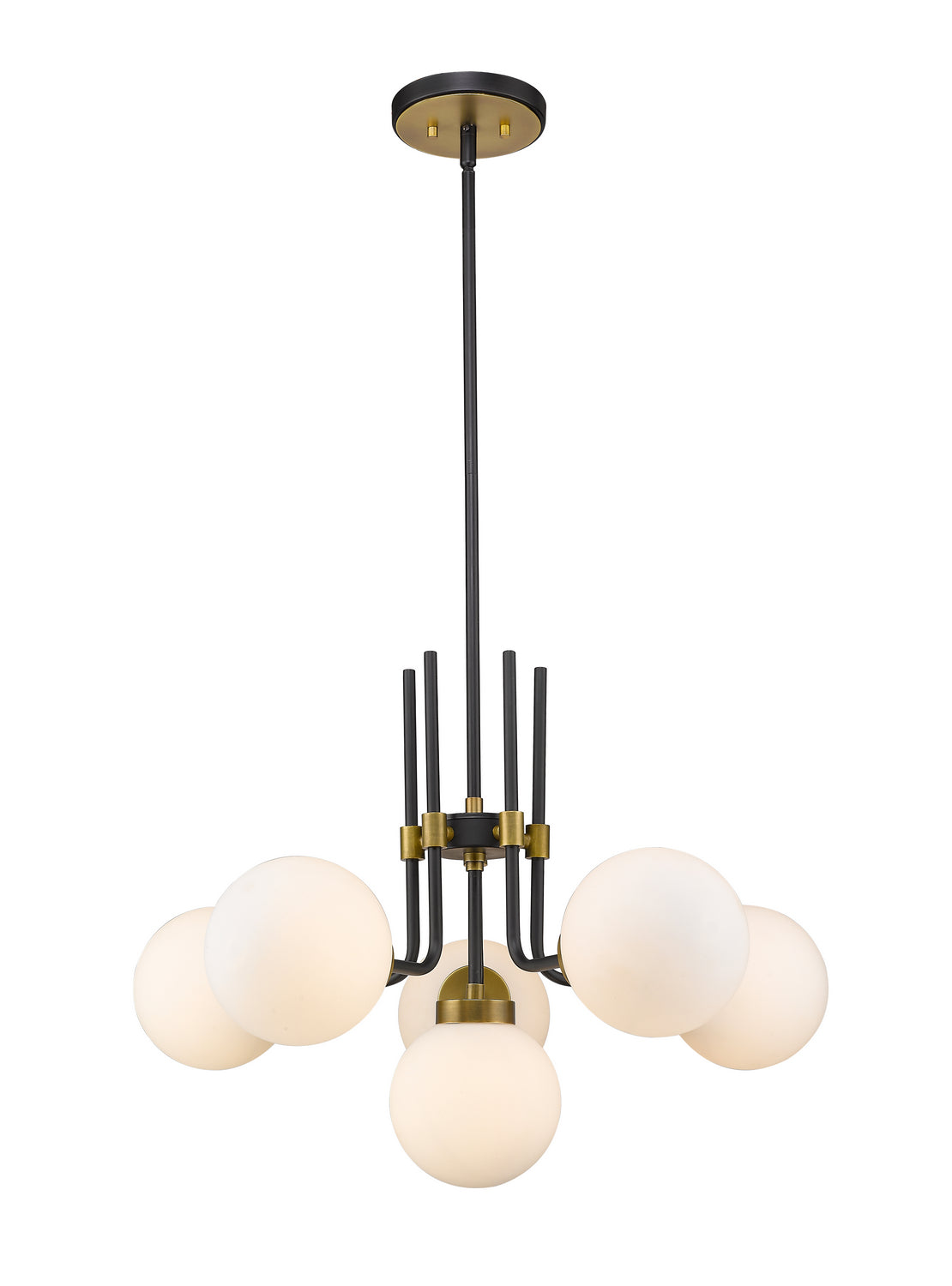 Lustre Parsons Noir mat + Laiton vieilli, 27" – Z-Lite