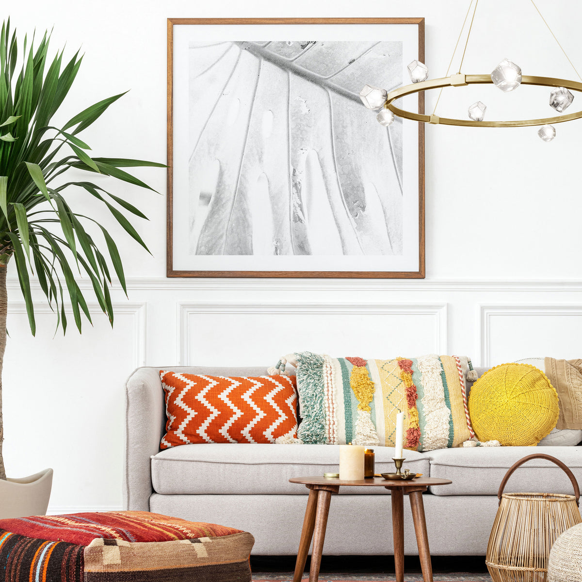 Lustre Pearlene Laiton vieilli – vue 2