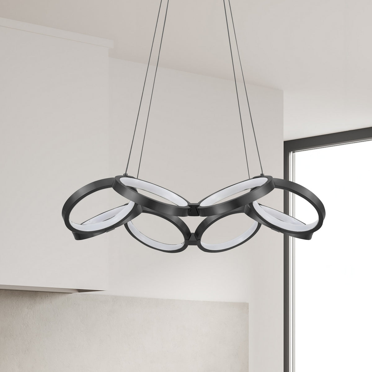 Lustre Philo Noir mat – vue 2