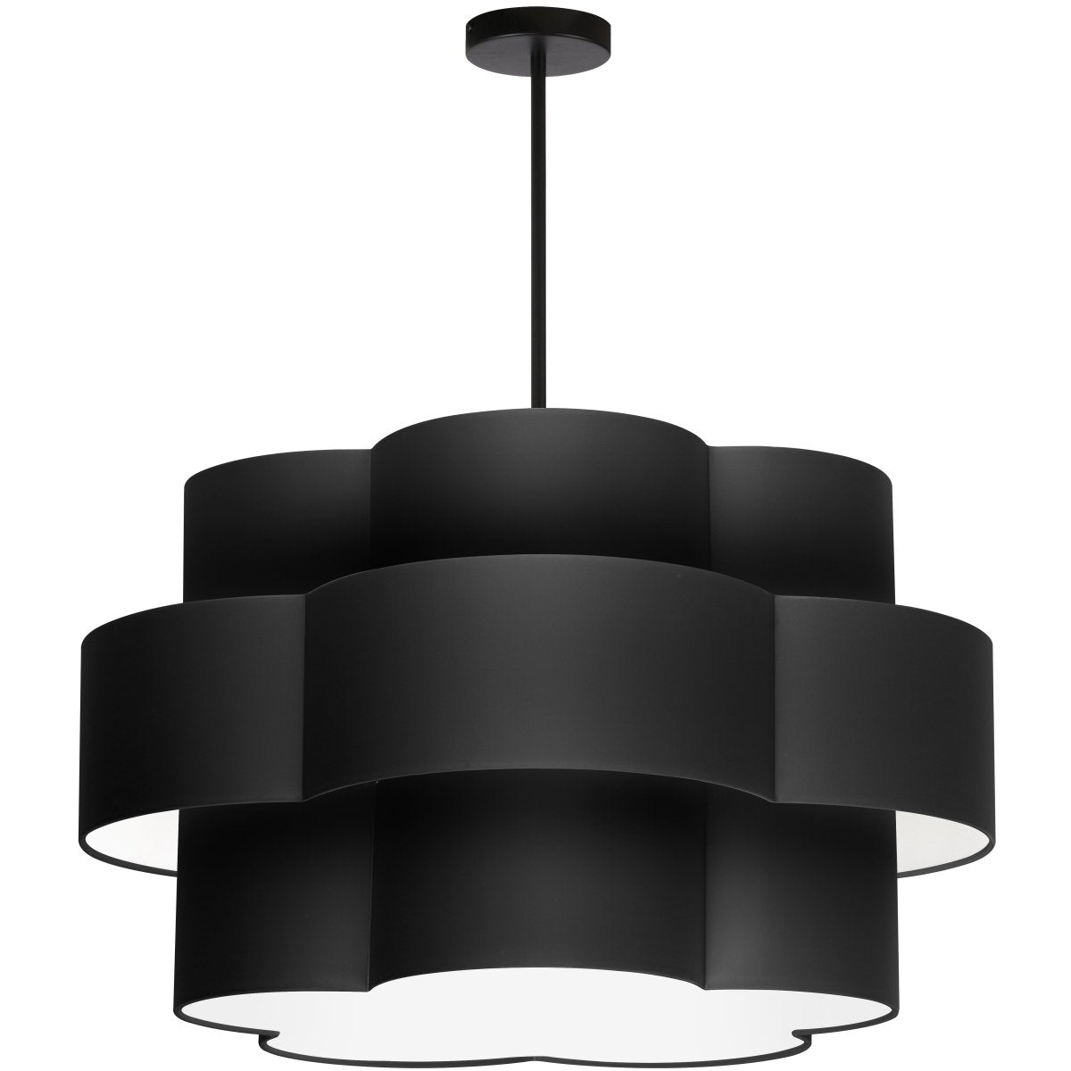 Chandelier Phlox - Noir mat Noir by Dainolite | Luminaires & cie