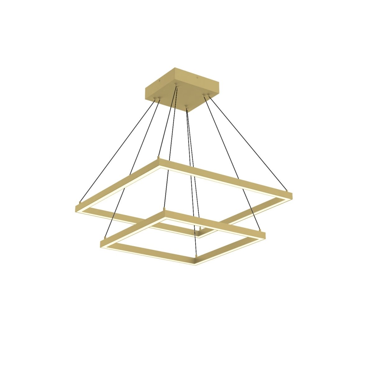 Chandelier Piazza - Or brossé 23 5/8" 2 - étages by Kuzco Lighting | Luminaires & cie