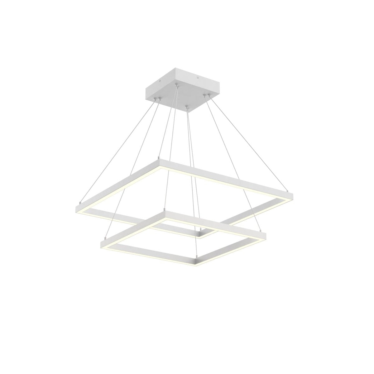 Chandelier Piazza - Blanc 23 5/8" 2 - étages by Kuzco Lighting | Luminaires & cie