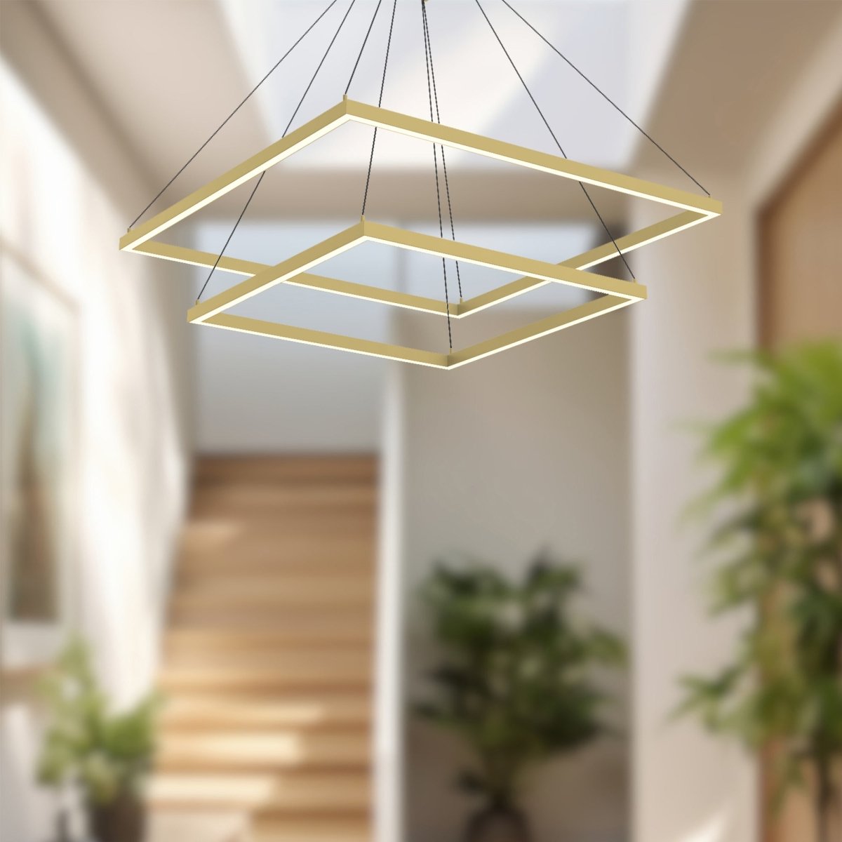 Chandelier Piazza - Or brossé 31 1/2" 2 - étages by Kuzco Lighting | Luminaires & cie