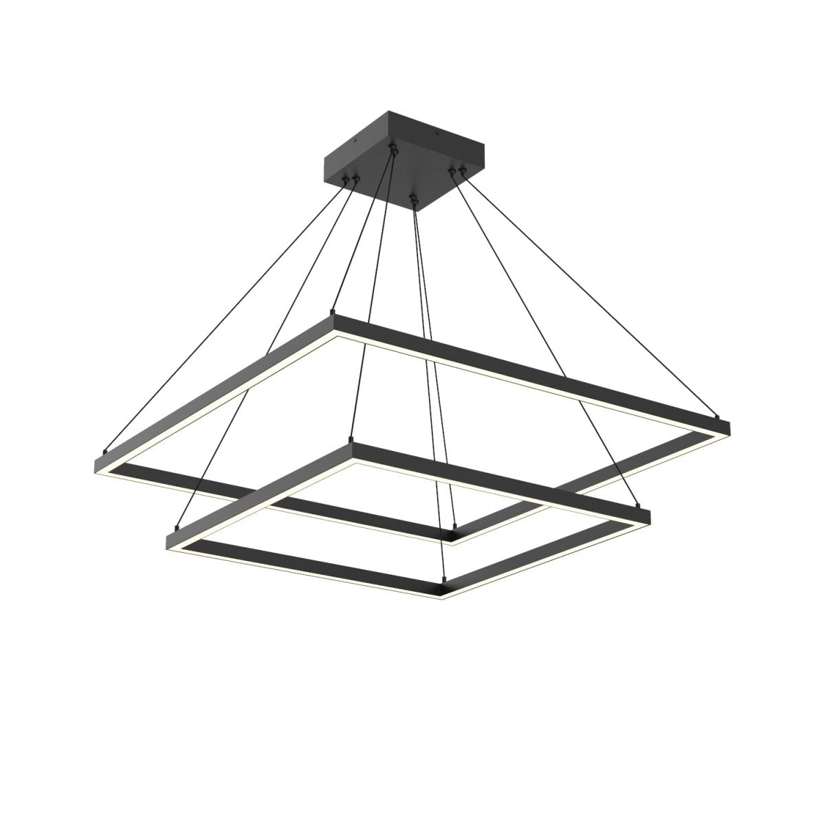 Chandelier Piazza - Noir 31 1/2" 2 - étages by Kuzco Lighting | Luminaires & cie