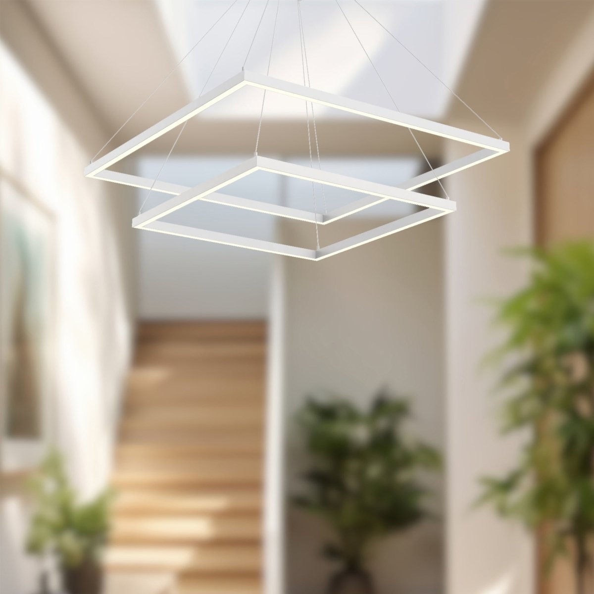 Chandelier Piazza - Blanc 31 1/2" 2 - étages by Kuzco Lighting | Luminaires & cie