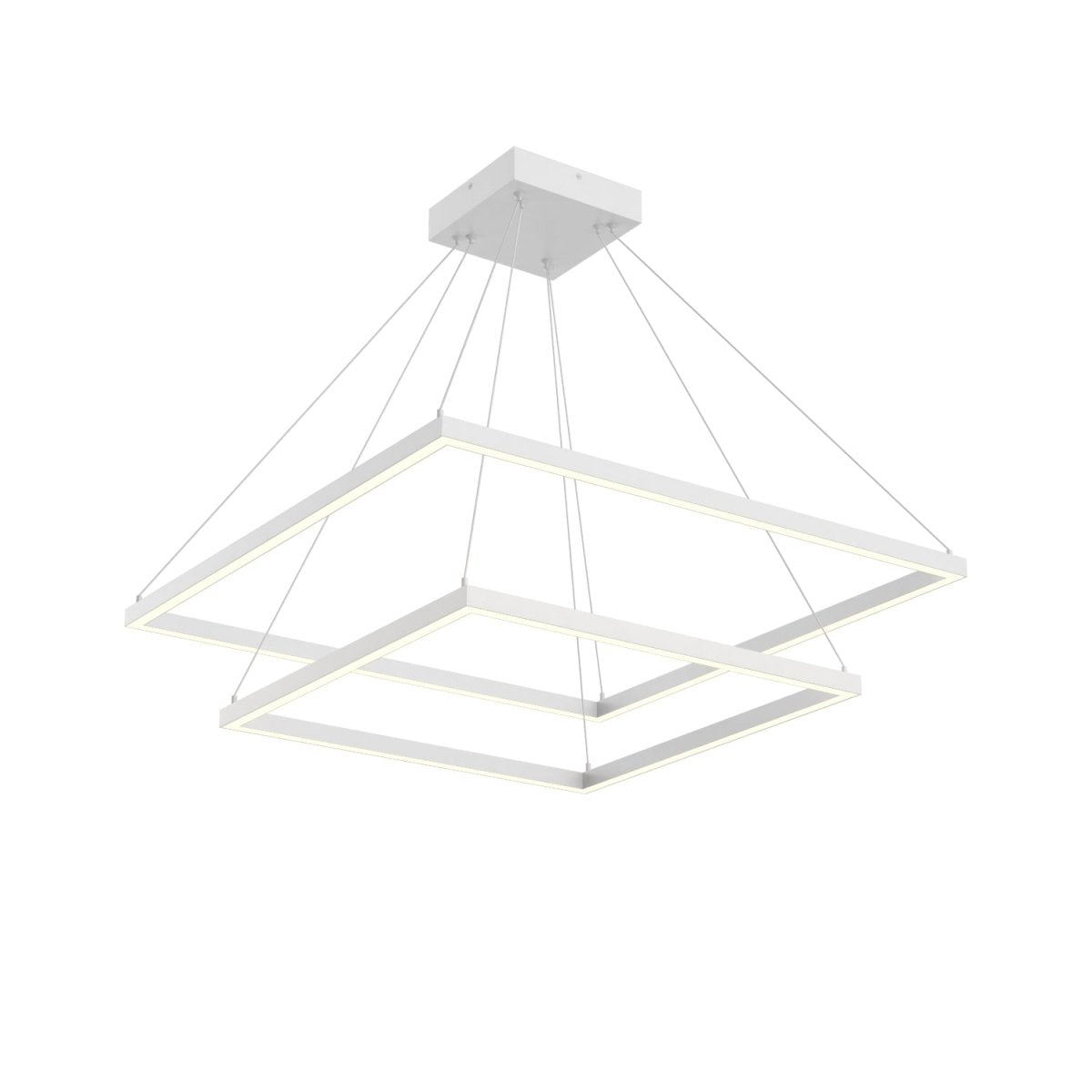 Chandelier Piazza - Blanc 31 1/2" 2 - étages by Kuzco Lighting | Luminaires & cie