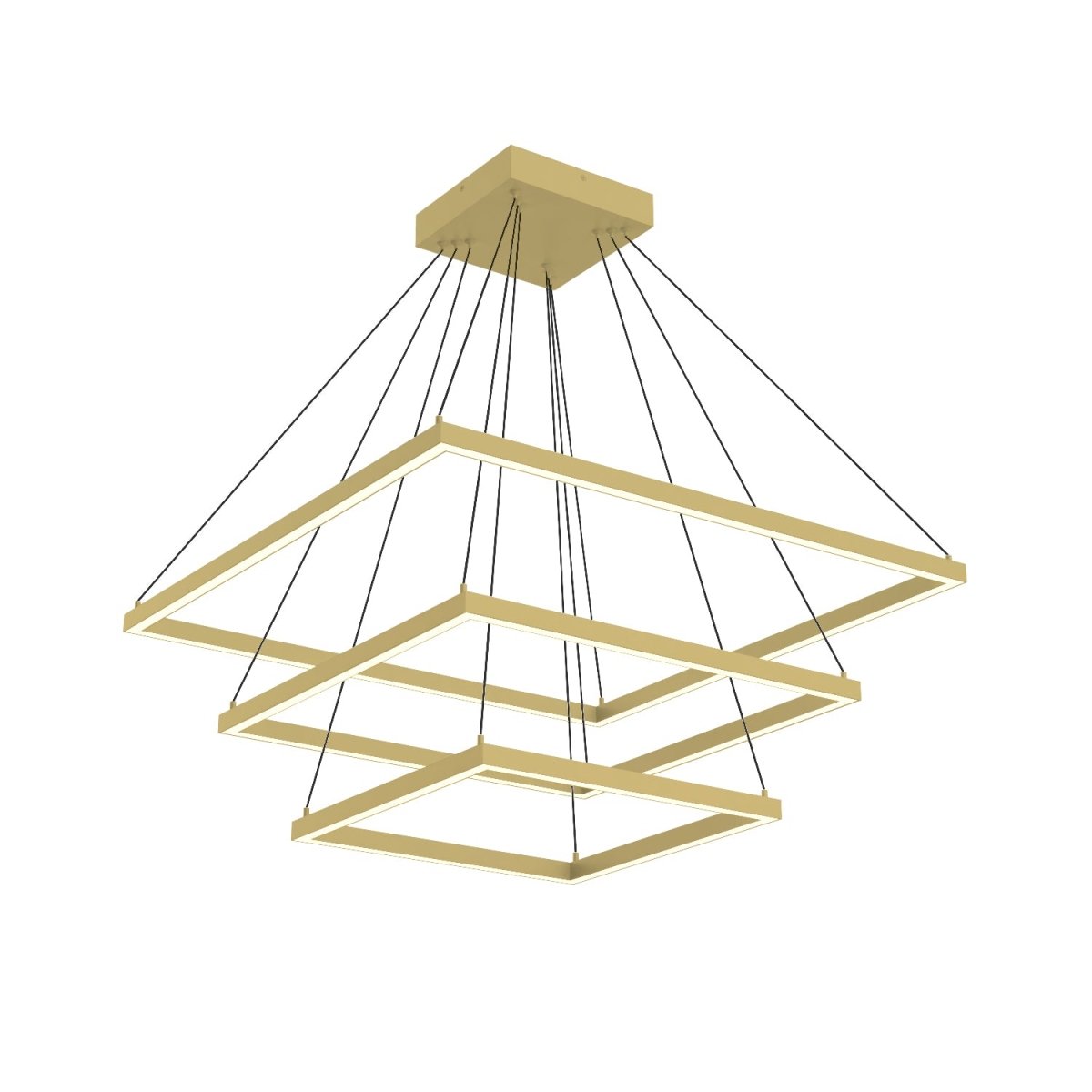 Chandelier Piazza - Or brossé 31 1/2" 3 - étages by Kuzco Lighting | Luminaires & cie