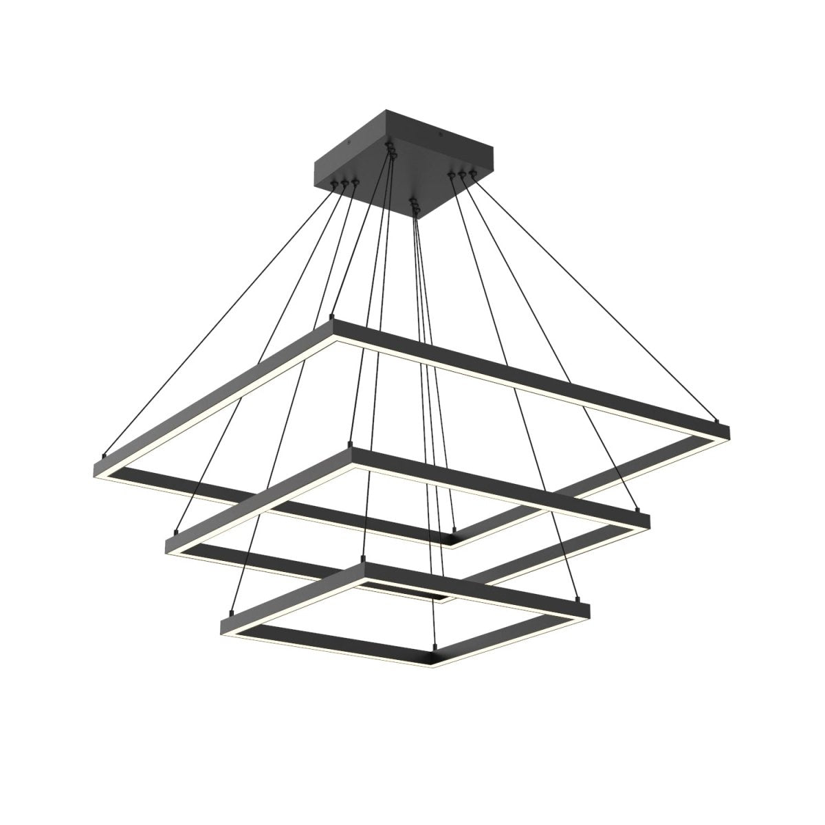 Chandelier Piazza - Noir 31 1/2" 3 - étages by Kuzco Lighting | Luminaires & cie