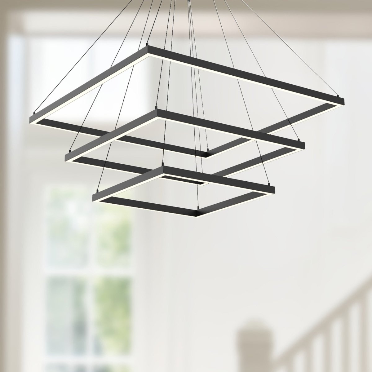 Chandelier Piazza - Noir 31 1/2" 3 - étages by Kuzco Lighting | Luminaires & cie