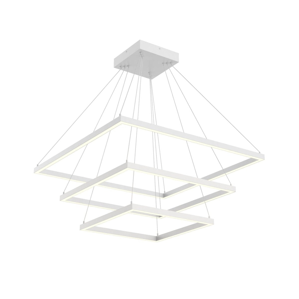 Chandelier Piazza - Blanc 31 1/2" 3 - étages by Kuzco Lighting | Luminaires & cie