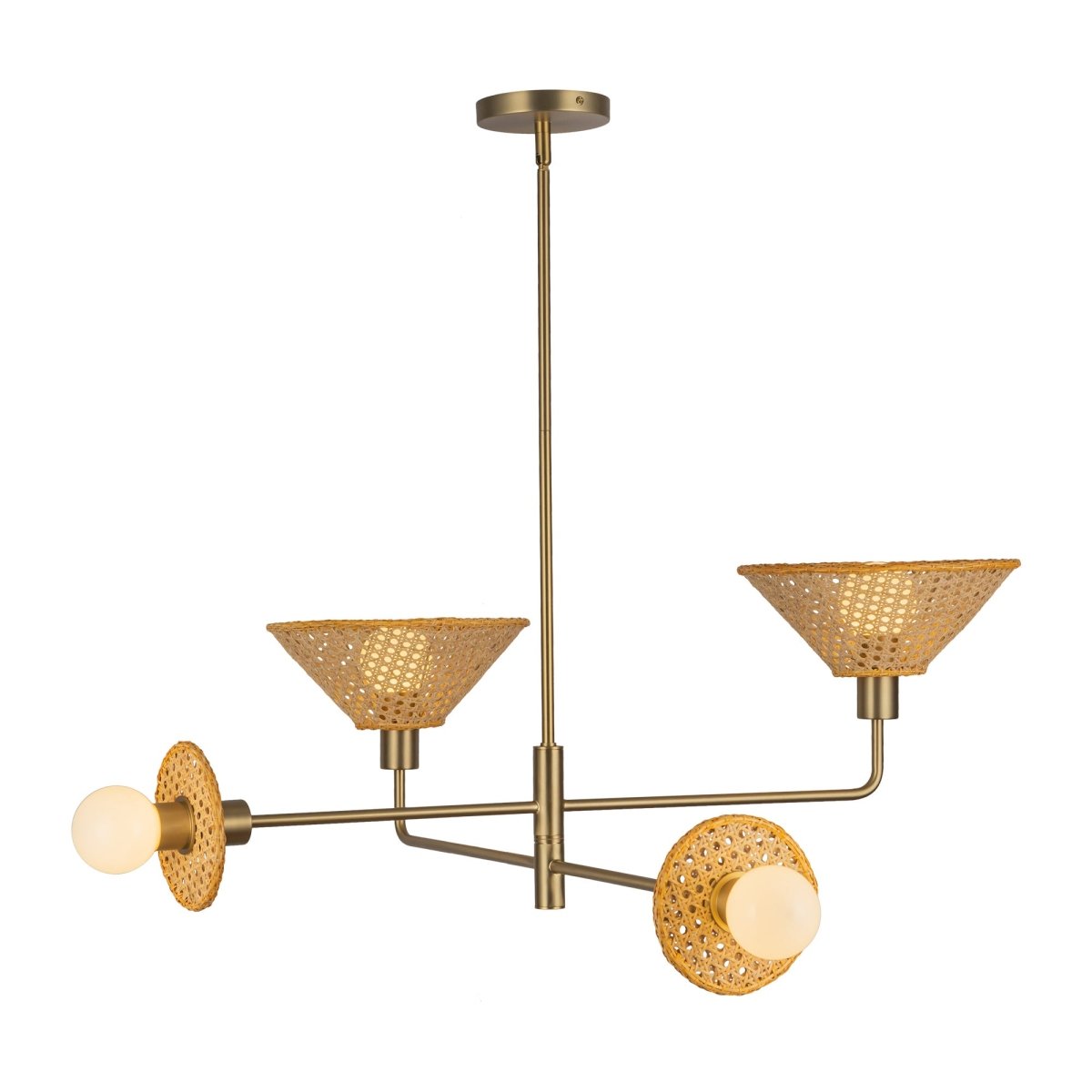 Chandelier Piper - Or brossé by Alora Lighting | Luminaires & cie