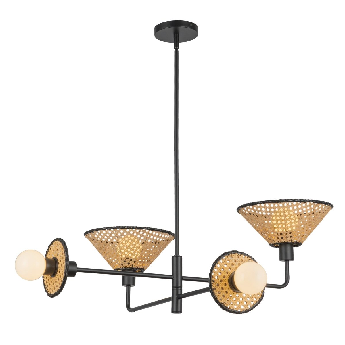 Chandelier Piper - Noir mat by Alora Lighting | Luminaires & cie
