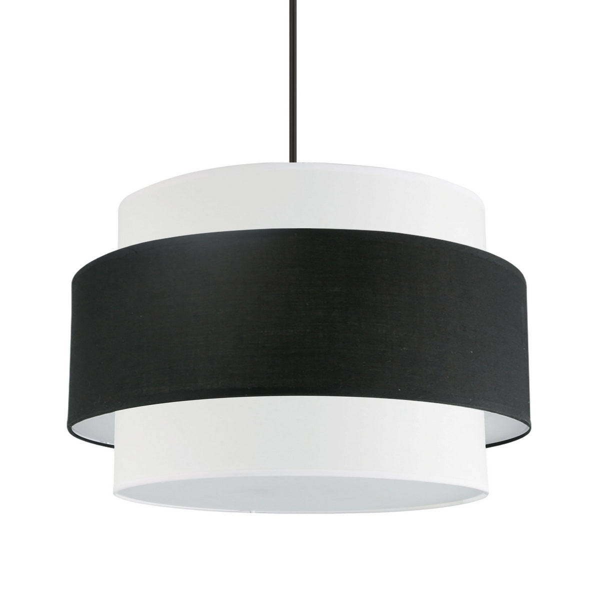 Suspension Priya 22", Noir / Noir et blanc, Noir / Noir mat – Dainolite