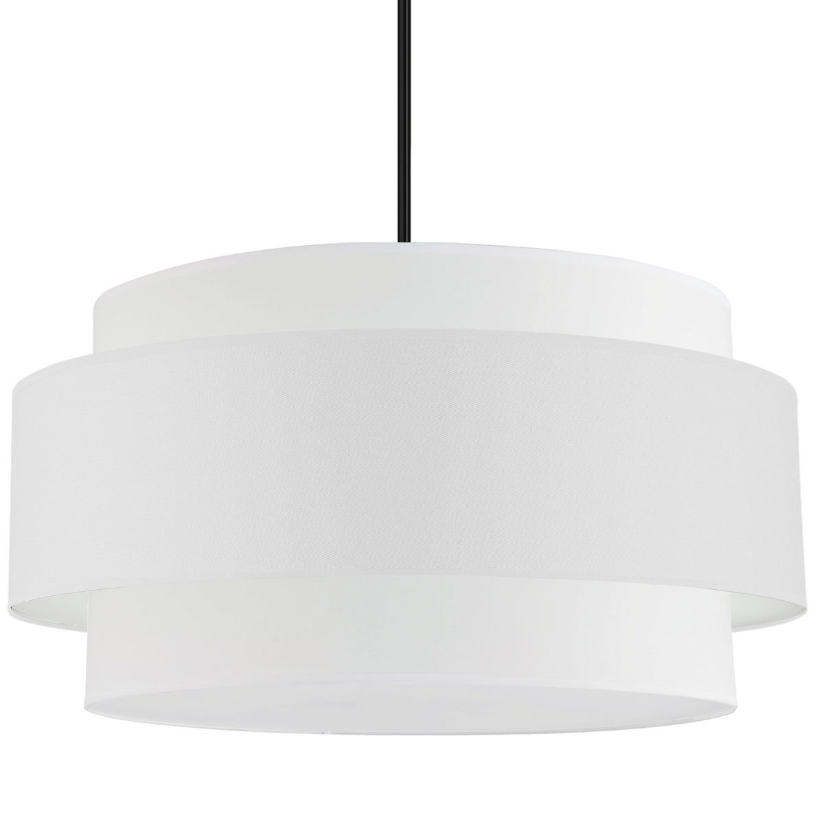 Suspension Priya 30", Blanc, Blanc / Noir mat – Dainolite