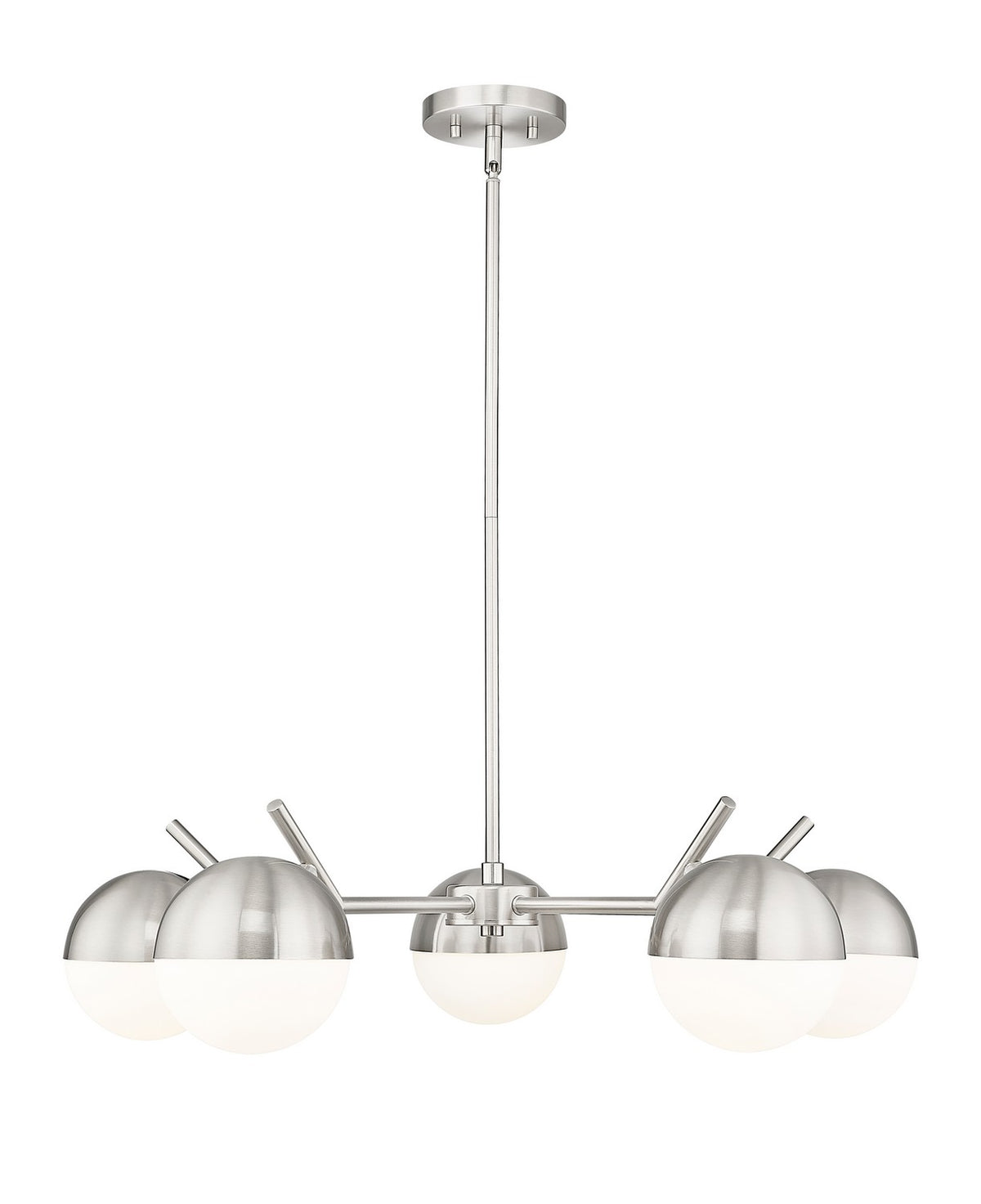 Lustre Realm Sphere Nickel brossé, 32" – Z-Lite