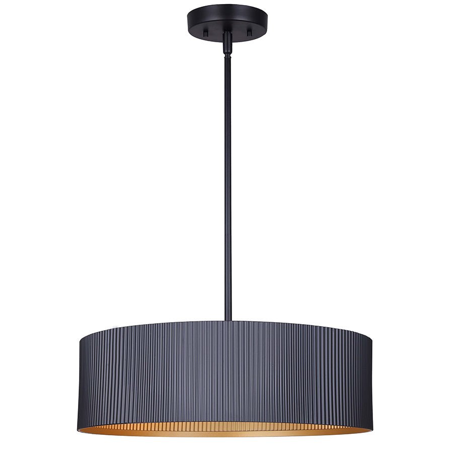 Chandelier Rexton - Noir mat 17" by Canarm | Luminaires & cie