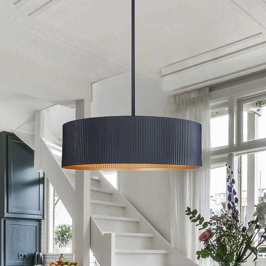 Chandelier Rexton - Blanc mat et or 22" by Canarm | Luminaires & cie